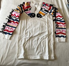NWT Stella McCartney kids multicolor zebra Jumper Dress pink black yellow 14y