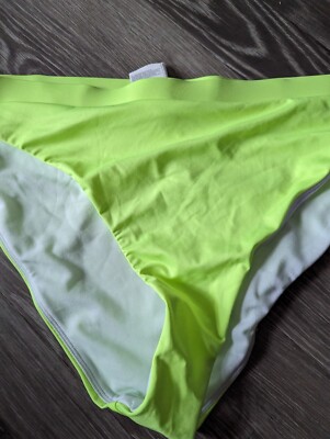 Nike Bikini Hose GR XXL Neu Etikett Gelb Neon Gefüttert Stretchig