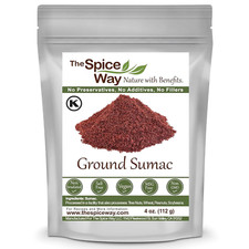 The Spice Way -Pure 100 Ground Sumac Spice, No Salt, no GMO, no Irradiation 4oz