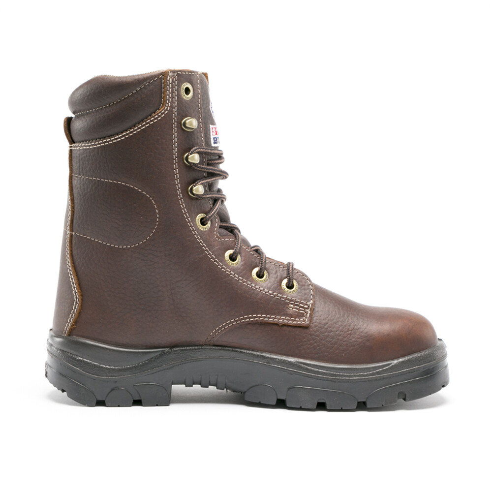 Стальные синие рабочие ботинки Portland 8-дюймовые водонепроницаемые рабочие ботинки с мягким носком Мужские коричневые рабочие ботинки