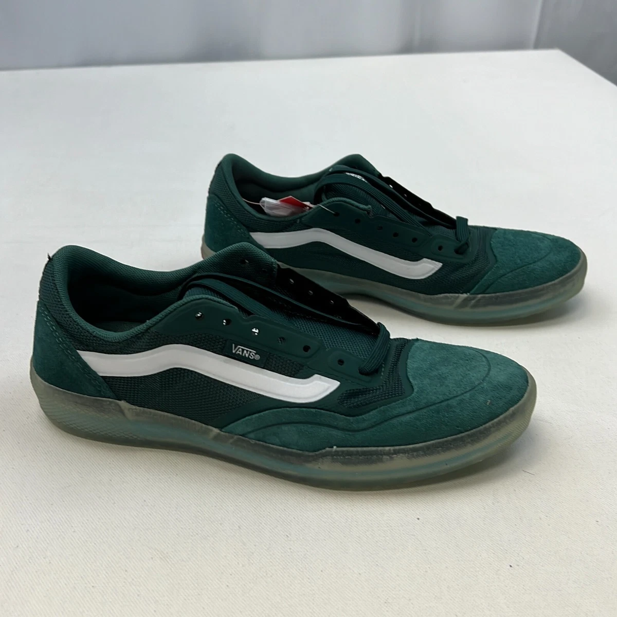 Vans AVE Pro Pine Green Clear Skate Shoes Men\'s 11 VNOA4BT70OS Suede Low Top Vans Ave Pro VN0A4BT70OS Mens Green Suede Skate Inspired  main image 3