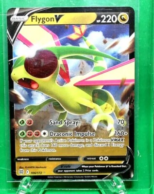 Flygon V HP220 2022 Collectible Pokemon Card No 106/172 | eBay Flygon V HP220 2022 Collectible Pokemon Card No 106/172 | eBay