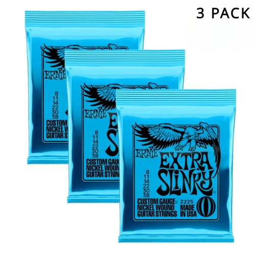 PACK 3 Cuerdas para Guitarra Eléctrica 2225 Super Slinky Gauge 8-38 Accesorios para Guitarra - Imagen 1 de 2