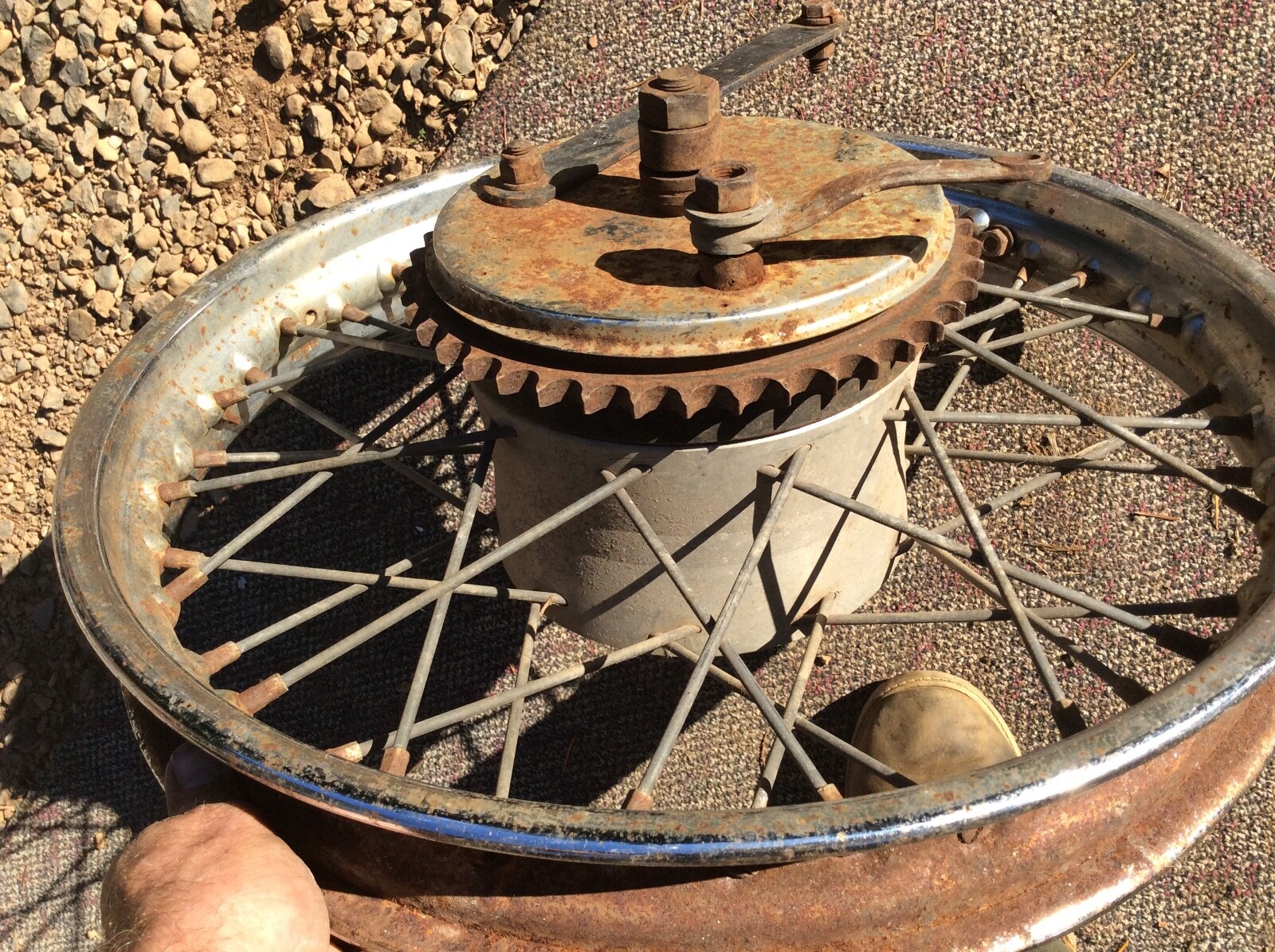 AJS MATCHLESS ARIEL MOTORCYCLE REAR WHEEL RIM | eBay