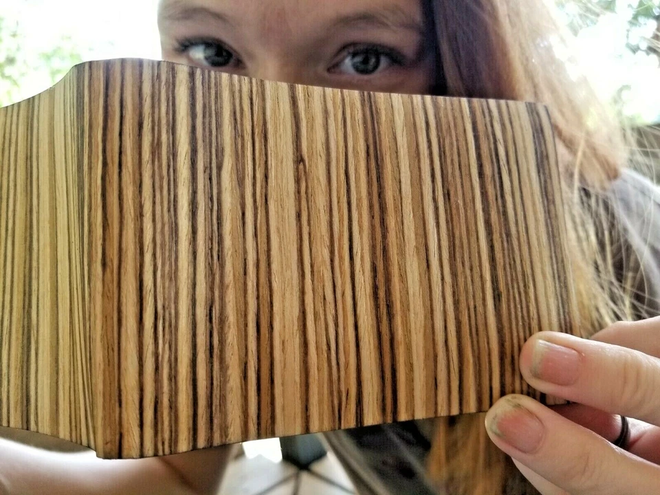 ZEBRA WOOD Wallet bi-Fold Men Bill fold Slim ERGO UNIQUE HIPSTER NEW Authentic - Image 2 of 4