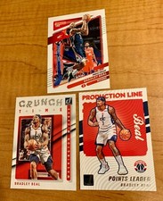 2021-22 Panini Donruss Bradley Beal PRESS PROOF + Crunch Time + Production Line