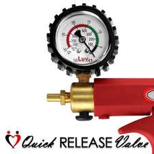 LeLuv Nipple Vacuum Pump - Maxi Ergonomic Handle, Clear Hose - XS-L Suction Cups