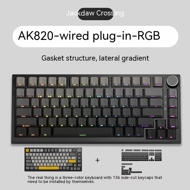 Mechanical Keyboard with TFT Screen Multifunctional Knob Gaming Keyboard Triple Mode Connectivity for Enhanced Performance Mechanical Keyboard with TFT Screen Multifunctional Knob Gaming Keyboard Triple Mode Connectivity for Enhanced Performance