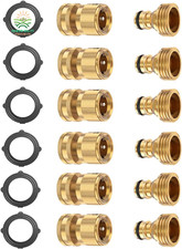 Garden Hose Quick Connect Connectors Fitting With Water Stop Plastic Adapter Set