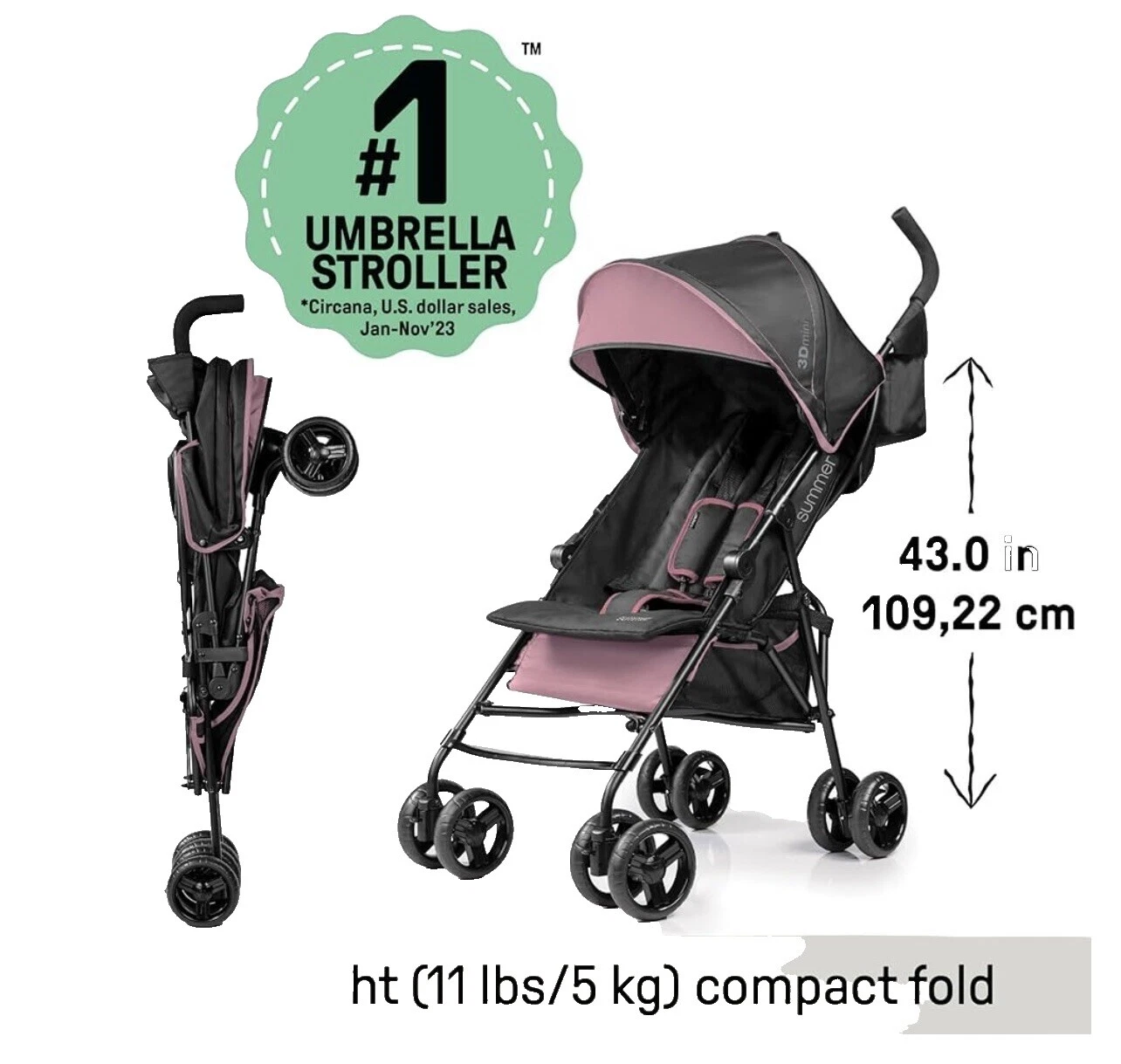 Summer Infant Strollers Adjustable Back Rest