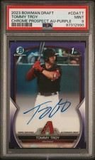 2023 Bowman Chrome Draft Purple Refractor Tommy Troy Auto /250 PSA 9