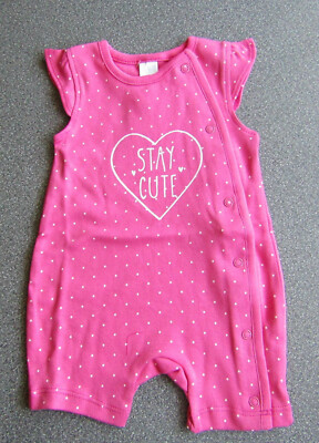 Baby Mädchen Shorty Pyjama Bio-Baumwolle pink  GR.62 NEU mit Etikett