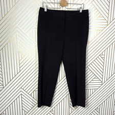 St. John Brown Cropped Ankle Dress Pants Trousers Size US 10