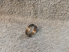 Oklahoma 90 Silver Handcrafted Washington Quarters coin ring, size 7 2008