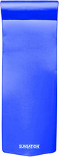 Sunsation Vinyl Coated Foam Pool Float Mat with Roll Pillow for Adults