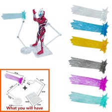 Para Figma SHF 1/12 Figura Ultraman Cero Espacio Efecto Viga Soporte Base