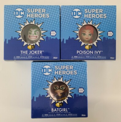 MIB lot of 3 DC Superheroes 5 Star Joker, Poison Ivy and Batgirl Figures