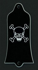 GUITAR TRUSS ROD COVER - Engraved Etched - Fits USA GIBSON - SKULL  BONES