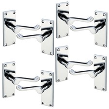 Door Handles Victorian Scroll Internal Polished Chrome Door Handle Sets Packs