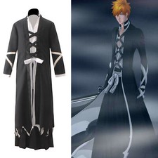 new BLEACH JUMP COMICS Kurosaki Ichigo Kimono Costume Anime Cosplay Uniform Show