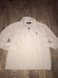 grey polo pullover