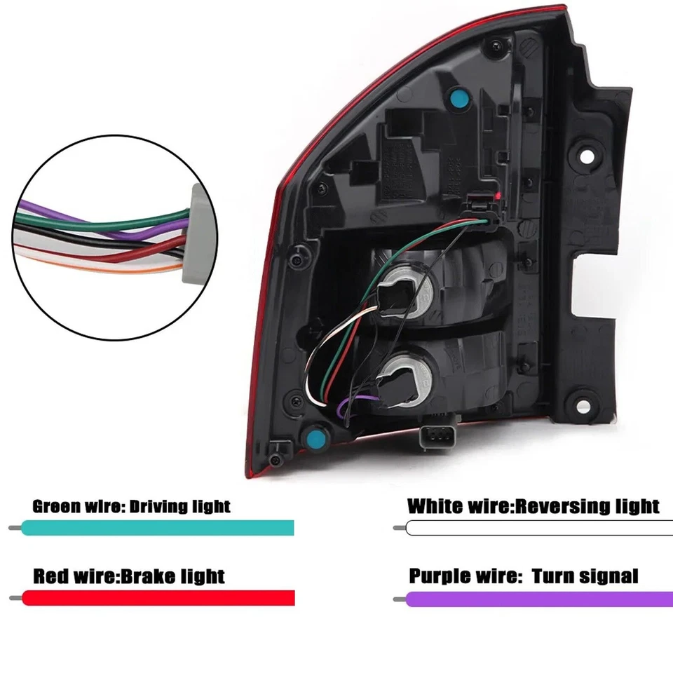 Для Jeep Compass 2014-2017 правосторонний светодиодный задний фонарь стоп-сигнал с лампой - Изображение 3 из 4