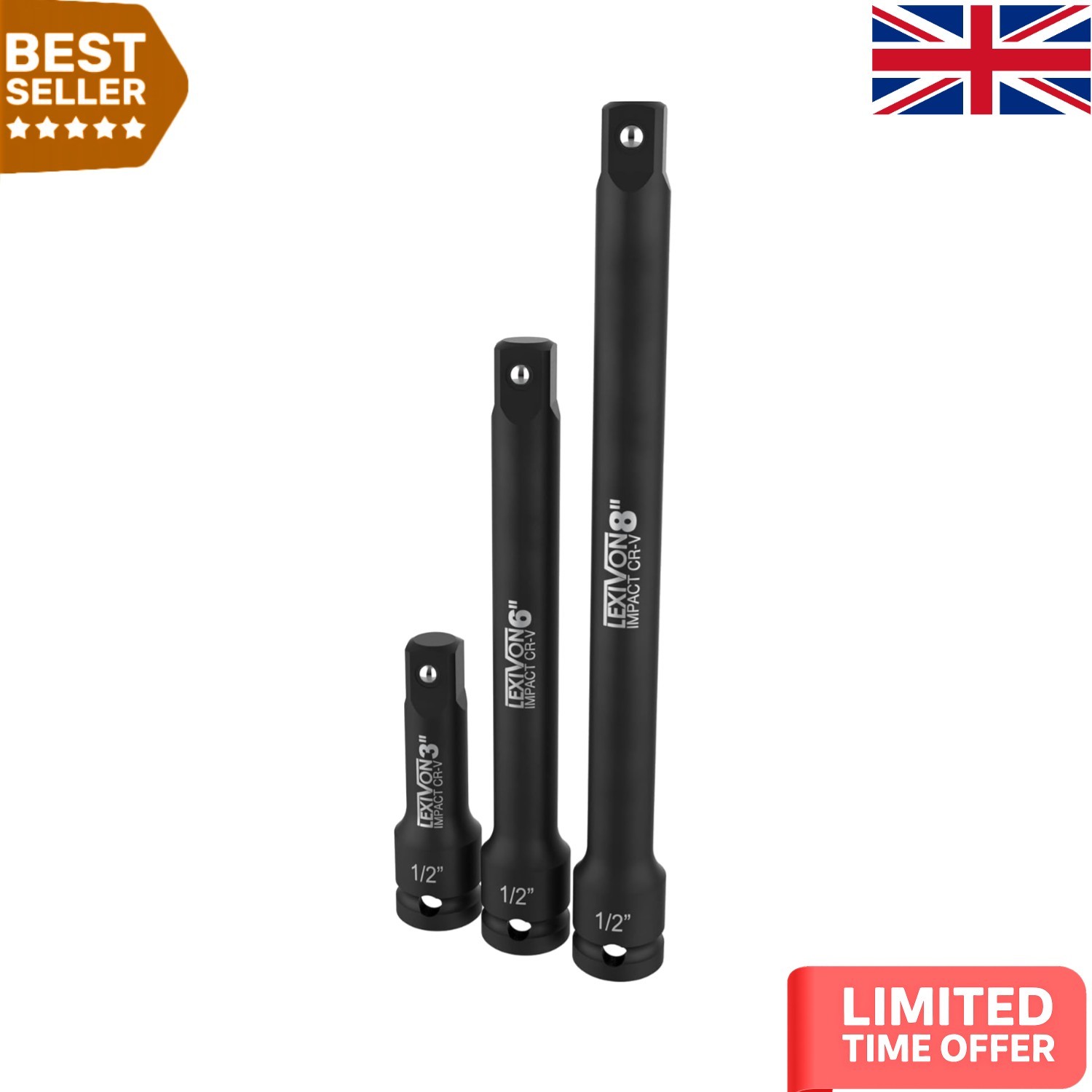 Versatile Impact Driver Extension Bars - Perfect for Tight Spaces & Tough Jobs