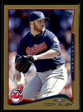 2014 Topps Update Gold Cody Allen 1176/2014 Cleveland Indians #US-285