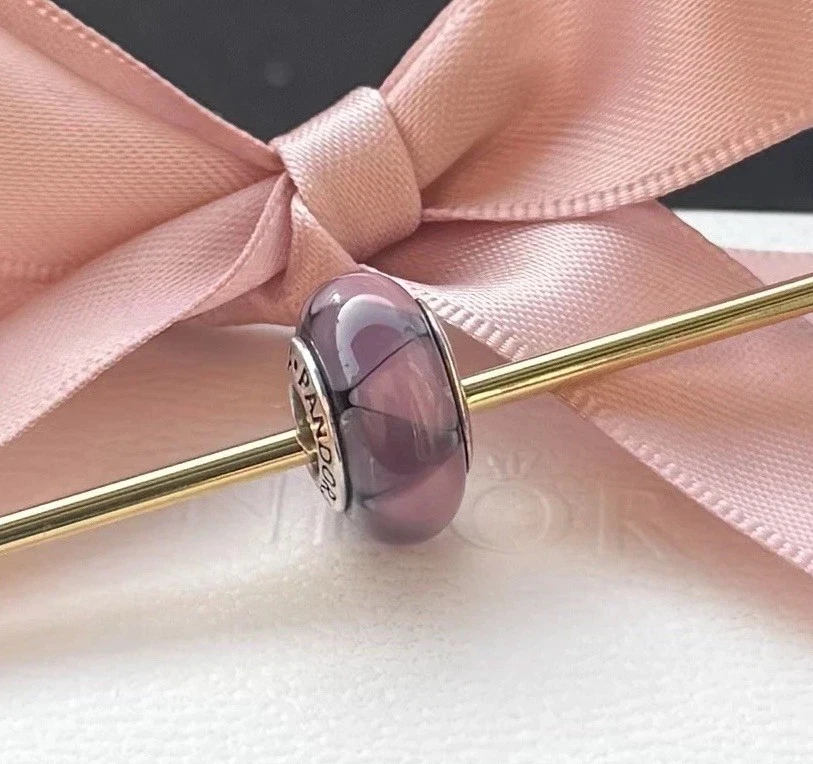 Original Pandora Murano „Triangel“ lila, 925 silber #790635