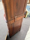 66914 Vintage Inlaid Mahogany Corner Curio Cabinet with Glass Doors — photo 8