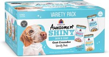 Weruva Awesome Shiny Wet Dog Food, Coat Crusader Variety Pack, 14oz Can Pack of