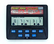 Radica Pocket Poker Royal Flush 3000 Tested  Works No Sound