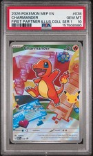 2026 POKEMON MEP FIRST PARTNER ILLUSTRATION COLLECTION #038 CHARMANDER PSA 10