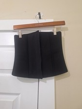HEAVY DUTY WOMENS WAIST SLIMMING BLACK HOOK S...