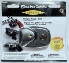 MASTER LOCK The Original Gunlock 106ESDSPT Keyed Handgun Trigger Lock NOS