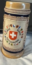 Original Gerzit Gerz W. German Beer Stein Mug 7 Inches Tall Switzerland GC