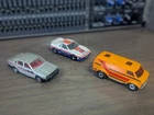 Vintage Diecast Car Lot – Matchbox Chevy Van, Pontiac Fiero, Majorette Volvo