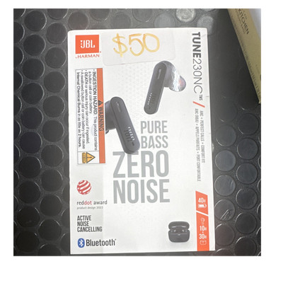 JBL Tune 230NC TWS In-Ear Bluetooth Earbuds ANC Mic Voice Assistant Black