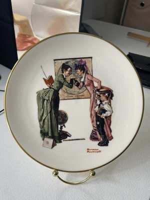 Vintage Norman Rockwell Plate Collection 1978 Mint Gorham  Dear Diary  