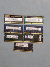 Lot of (7) Assorted 8GB PC3-12800 DDR3 1600MHz Laptop RAM #2452