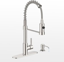 Kitchen Faucets, Kitchen Sink Faucet with Soap Dispenser, Single Handle