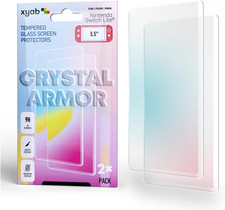 XYAB Nintendo Switch Lite Screen Protector 2 Pack   Tempered Glass 9H Hardness