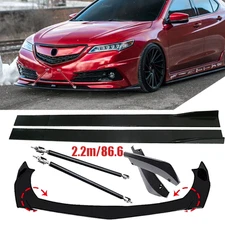 Front Bumper Lip Spoiler Splitter Car Body Rear For Acura TLX