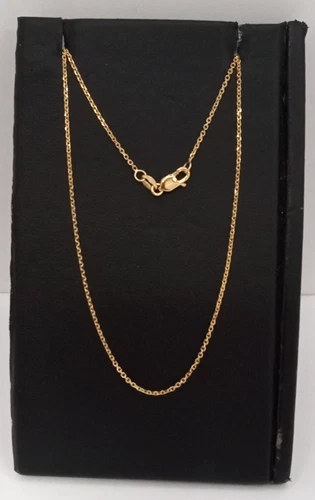 (MA2) RCI 14k Yellow Gold 1.8 Grams Size 18" Thin Oval Link Chain/Necklace 1.0mm