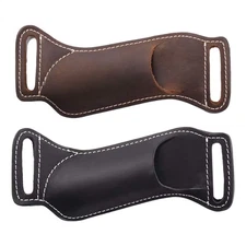 PU Leather Sheath Folding Tool Knife Holder Pouch Case With Belt Loop