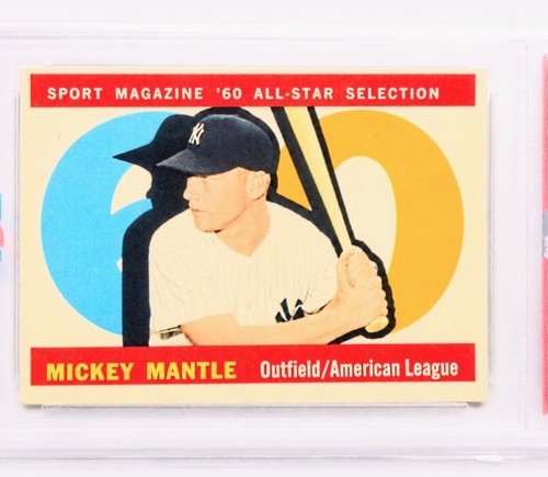 1960 Topps Mickey Mantle AS #563 PSA 3 NY YANKEES HOF * HIGH NUMER *SHARP CARD !