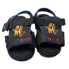 Vintage Y2K Chunky Disney Winnie the Pooh Tigger Baby Toddler Sandals Size 3W