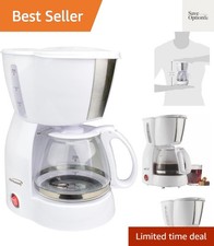 Appliances 4 Cup Coffee Maker, White