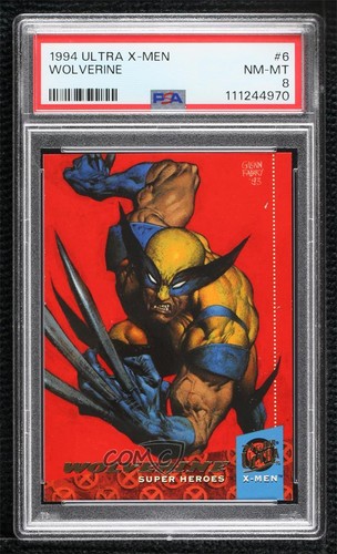 1994 Fleer Ultra Marvel X-Men Super Heroes Wolverine #6 PSA 8 1ey7