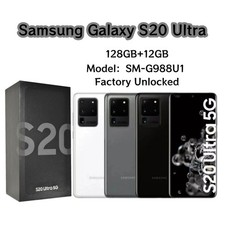 NEW Samsung Galaxy S20 Ultra 128GB SM-G988U1 Smartphone 5G Unlocked - US STOCK